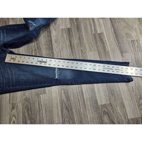 (3/$35) Gap Size 29 / 8 Regular Distressed Skinny Favorite Blue Jeans Jeggings - Picture 10 of 12